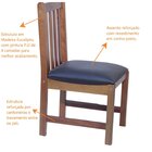 Kit 8 Cadeiras Alice Casa Contemporânea Noce/preto