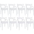 Kit 8 Cadeiras Allegra - Branco