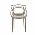 Kit 8 Cadeiras Allegra Flex 85cmx54cmx56 Cm Nude