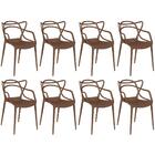 Kit 8 Cadeiras Allegra - Marrom
