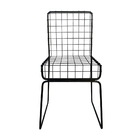 Kit 8 Cadeiras Altas Padrão Aramado Preto Para Área Gourmet P