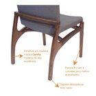 Kit 8 Cadeiras Alvorada Casa Contemporânea Noce/marrom