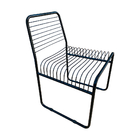 Kit 8 Cadeiras Aramadas Trefiladas Pretas Alto Padrão Prado