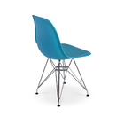 Kit 8 Cadeiras Charles Eames Eiffel Base Metal Turquesa