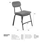 Kit 8 Cadeiras Cozinha Estofada Industrial Retro Bar Restaura