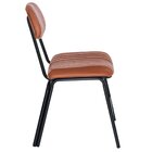 Kit 8 Cadeiras Cozinha Estofada Industrial Retro Bar Restaura