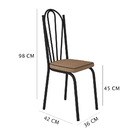 Kit 8 Cadeiras De Cozinha Alabama Estampado Rattan Bege Pés D