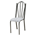 Kit 8 Cadeiras De Cozinha Alasca Estampado Linho Pés De Ferro