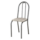 Kit 8 Cadeiras De Cozinha Califórnia Estampado Rattan Bege Pé