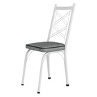 Kit 8 Cadeiras De Cozinha Delaware Estampado Andorinha Pés De