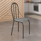 Kit 8 Cadeiras De Cozinha Texas Estampado Grafiato Pés De Fer