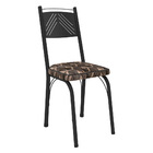 Kit 8 Cadeiras De Cozinha Virginia Estampado Mosaico Palha Pé