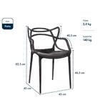 Kit 8 Cadeiras De Design Allegra Interior E Exterior