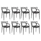 Kit 8 Cadeiras De Design Allegra Interior E Exterior