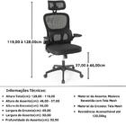 Kit 8 Cadeiras De Escritório Giratória Executiva Atenas Com R