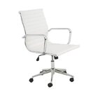 Kit 8 Cadeiras De Escritório Presidente Esteirinha Em Corino