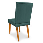 Kit 8 Cadeiras De Jantar Acapulco Suede Azul Turquesa Pés Pal