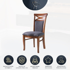 Kit 8 Cadeiras De Jantar Estofada Copacabana 48x100 Cm Madeir