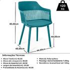 Kit 8 Cadeiras De Jantar Estofada Marcela - Turquesa