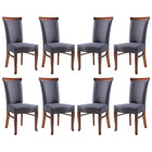 Kit 8 Cadeiras De Jantar Estofada Roma 48 X 102 Cm Sala Madei