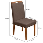 Kit 8 Cadeiras De Jantar Estofada Veludo Madeira Maciça Heloí