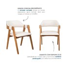 Kit 8 Cadeiras De Jantar Estofadas Em Madeira Maciça E Corino