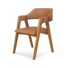 Kit 8 Cadeiras De Jantar Estofadas Em Madeira Maciça E Corino