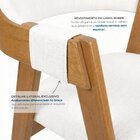 Kit 8 Cadeiras De Jantar Estofadas Em Madeira Maciça E Linho