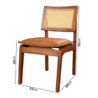 Kit 8 Cadeiras De Jantar Madeira 100% Maciça Tauari E Rattan