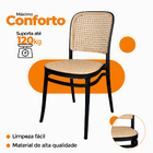 Kit 8 Cadeiras De Jantar Roma Para Sala E Cozinha Preto