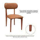 Kit 8 Cadeiras De Madeira Maciça E Estofada Liz Espresso Móve