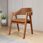 Kit 8 Cadeiras De Madeira Maciça Tauari, Estofada E Braço Com