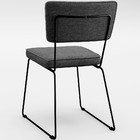 Kit 8 Cadeiras Decorativas Estofada Allana L02 Faixa Facto Pr