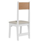 Kit 8 Cadeiras Encosto Assento Em Tecido Savana Delta Branco/