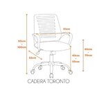 Kit 8 Cadeiras Escritório Diretor Com Relax Tela Mesh Toronto