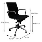 Kit 8 Cadeiras Escritório Diretor Esteirinha Rodízio Relax Co