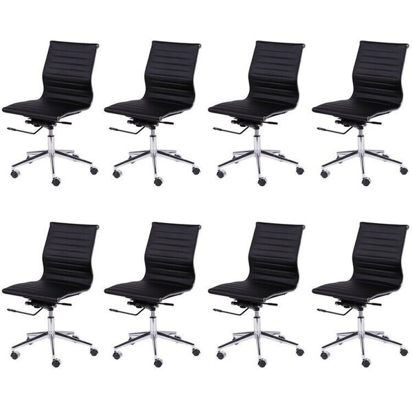 Kit 8 Cadeiras Escritório Diretor Esteirinha Rodízio Relax Co