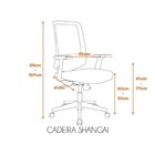 Kit 8 Cadeiras Escritório Diretor Giratória Ergonômica Nr17 S