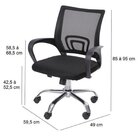 Kit 8 Cadeiras Escritório Diretor Tela Mesh Com Relax Tok 331