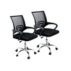 Kit 8 Cadeiras Escritório Diretor Tela Mesh Tok 3310 Preto
