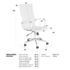 Kit 8 Cadeiras Escritório Esteirinha Diretor Home Office