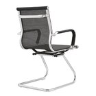 Kit 8 Cadeiras Escritório Interlocutor Fixa Aço Cromado Sidne