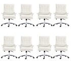 Kit 8 Cadeiras Escritório Presidente Ergonômica Nr17 Corino M