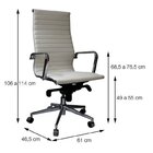 Kit 8 Cadeiras Escritório Presidente Esteirinha Rodízio Relax