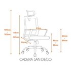 Kit 8 Cadeiras Escritório Presidente Giratória Com Apoia Cabe