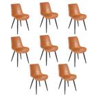 Kit 8 Cadeiras Estofada Detroit