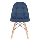 Kit 8 Cadeiras Estofadas Charles Eames Eiffel Botonê Com Pés