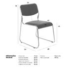 Kit 8 Cadeiras Estofadas Dubai Jantar Cozinha Recepção Eventos