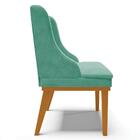 Kit 8 Cadeiras Estofadas Para Sala De Jantar Base Fixa De Mad