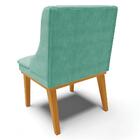 Kit 8 Cadeiras Estofadas Para Sala De Jantar Base Fixa De Mad